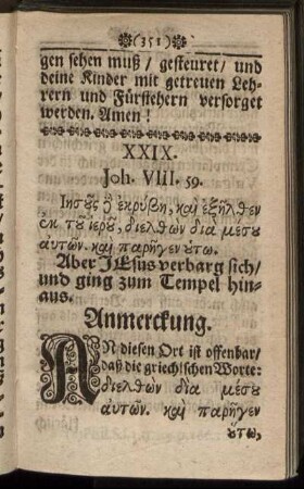 XXIX. Joh. VIII. 59.