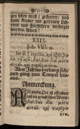 XXIX. Joh. VIII. 59.