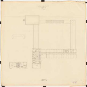 Kaiser-Wilhelm-Institut für Kernphysik, Heidelberg 1. Vorentwurf: Grundriss OG 1:200