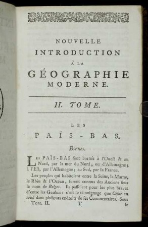 [Chapitre VII.] Les Pais-Bas.