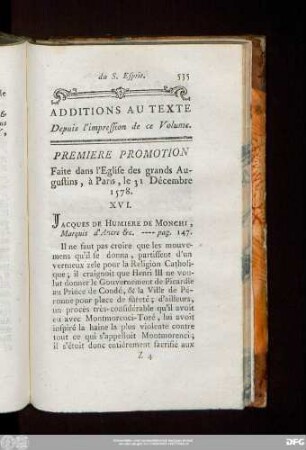 Additions Au Texte Depuis l'impression de ce Volume.