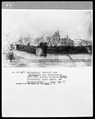 Ansicht vom Schloß in Bückeburg