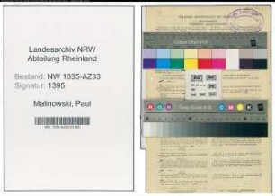 Entnazifizierung Paul Malinowski , geb. 01.01.1900 (Hauer)