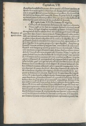 Capitulum. VII. De somno & vigilia.