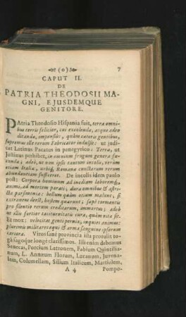Caput II. De Patria Theodosii Magni, Eiusdemque Genitore.