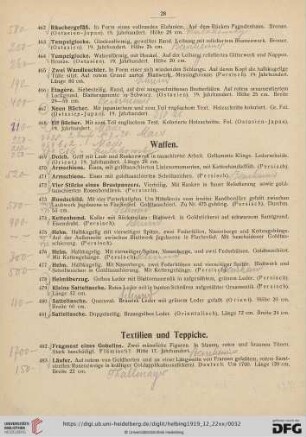 Textilien und Teppiche (Nr. 482-497)