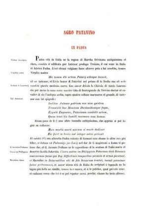 Agro Patavino. Ex Padua