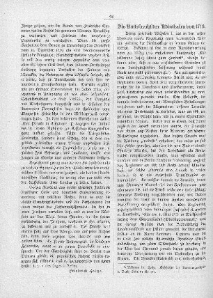 Die Amtstracht der Advokaten von 1713