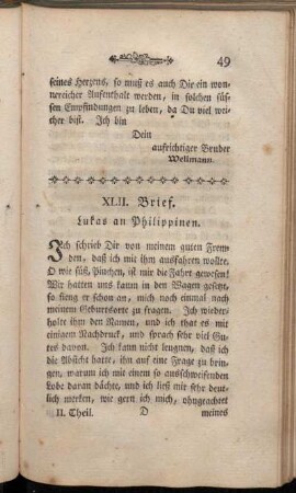 XLII. Brief. Lukas an Philippinen