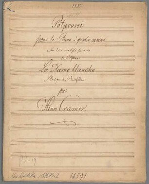 Potpourris, pf 4hands - BSB Mus.Schott.Ha 12474-2