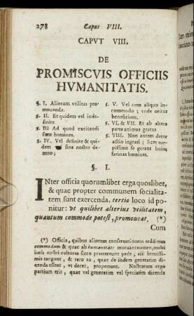 Caput VIII. De Promiscuis Officiis Humanitatis.