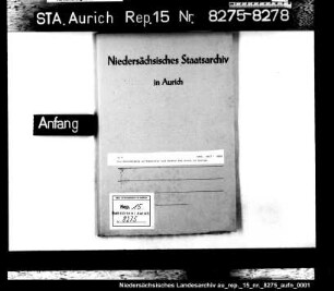Die Genehmigung zu Reparatur und Neubau des Siels in Eskum