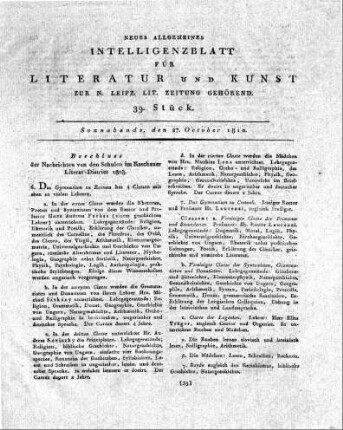 1810-10-27 : 39. Stück