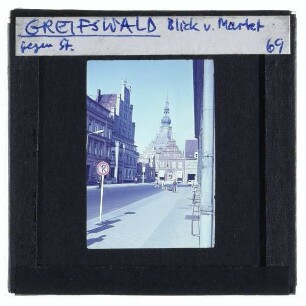 Greifswald, St. Nikolai,Greifswald, Weißenbornsches Haus,Greifswald, Markt 26,Greifswald, Markt 27