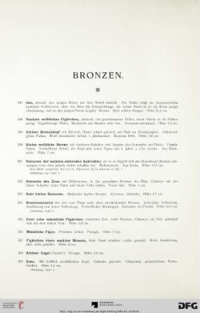 Bronzen (Nr. 247-397)