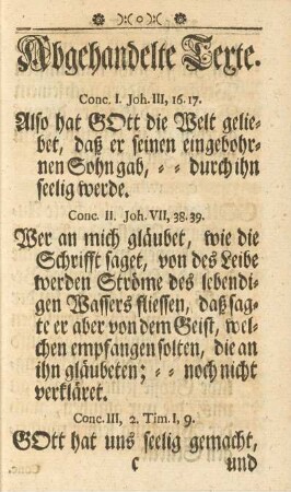 Abgehandelte Texte