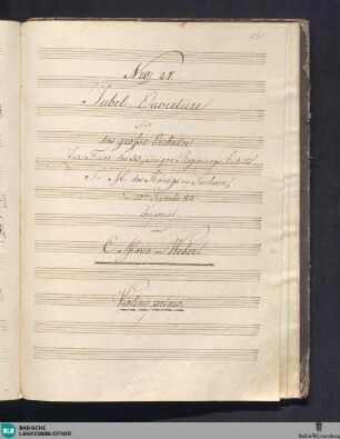 Jubel-Ouverture, für das grosse Orchester : zur Feier des 50jährigen Regierungs-Antritts S.M. des Königs von Sachsen, den 20. Sept. 1818 : op. 59