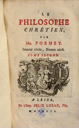 Le philosophe crétien, 2