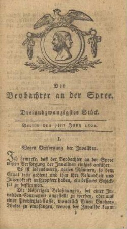 23. Stueck, 7. Juni 1802