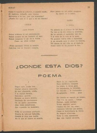 ¿Dónde está Dios? : Poema