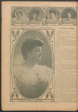 Para el concurso de "Tribune" - Nuestra contribución de bellezas argentinas : Elisa Peña de Uribelarrea