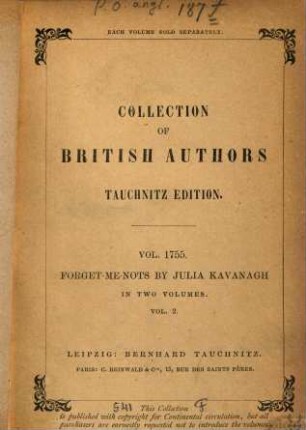 Forget-me-nots : in two volumes, 2