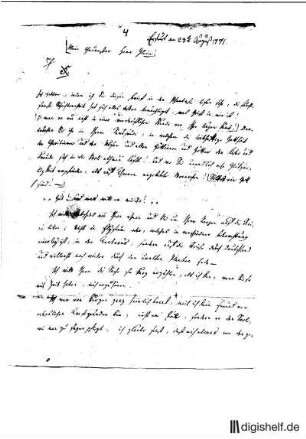 4: Brief von Wilhelm Heinse an Johann Wilhelm Ludwig Gleim