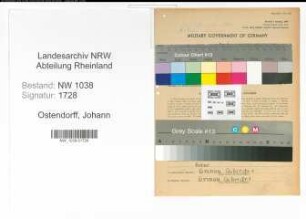 Entnazifizierung Johann Ostendorff , geb. 12.05.1902 (Lokfuehrer)