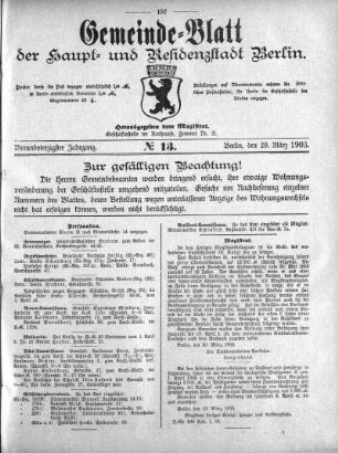 1903,13: No. 13, 29. März 1903