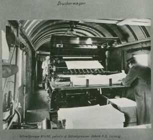 Foto eines Druckerwagens (Innenaufnahme)