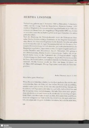 Hertha Lindner