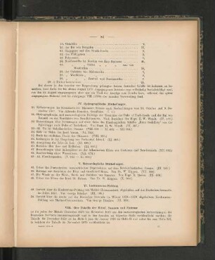 IV. Hydrographische Mittheilungen.