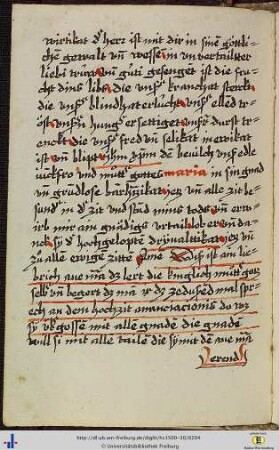 [101v - 104r] Ave Maria zu Mariä Verkündigung & Gebet zum Magnifikat Marias.