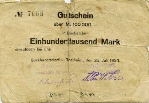 Gutschein - 100 TMark