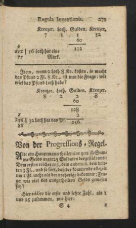 Von der Progressions-Regel.