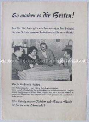 Propagandaschrift mit Werbung für den Dienst in der NVA