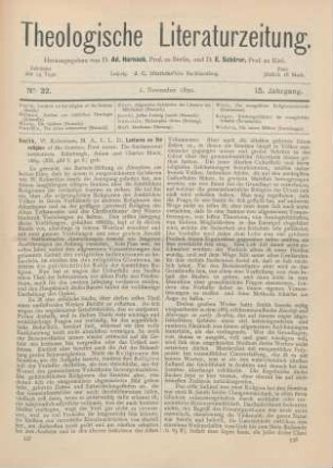 537-543 [Rezension] Smith, W. Robertson, Lectures on the religion of the Semites. First series: The fundamental institutions