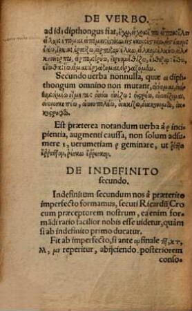 Primae Grammatices Graecae Partis Rvdimenta