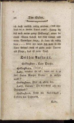Dritter Auftritt. Heckingborn, Lady Dorset.