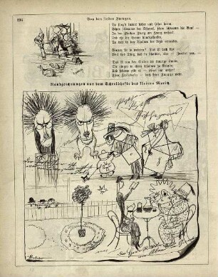 "Von den sieben Zwergen" "Randzeichnungen aus dem Skizzenbuch des kleinen Moritz"