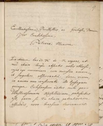 Nr. 14: Brief von Gerhard Cornelius von den Driesch an Gottfried Wilhelm Leibniz, Frankfurt am Main, 6.6.1716