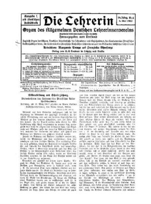 Willensbildung und Schulerziehung : Verbandsthema des Landesvereins Preußischer Volksschullehrerinnen ; (Schluß von Nr.5 S.38)