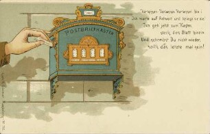 Postbriefkasten - Verlassen verlassen verlassen bin i [...]