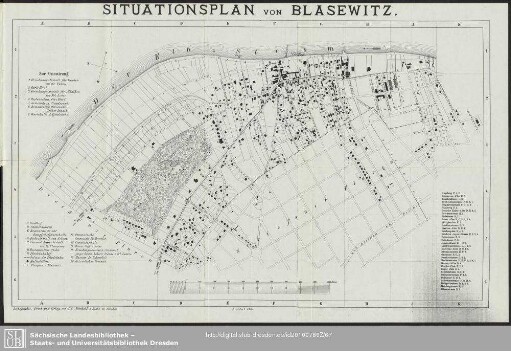 Karte : Situationsplan von Blasewitz