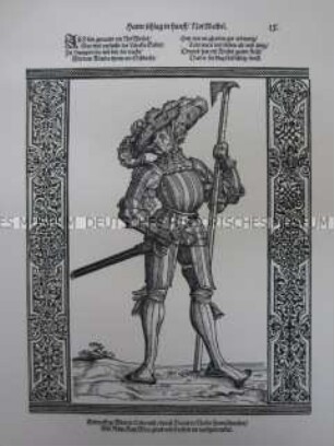 Kriegerdarstellung, Rottmeister, 1510/1530.