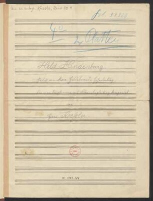 Held Hindenburg; V, pf; G-Dur