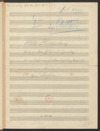 Held Hindenburg; V, pf; G-Dur
