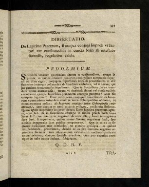 371, Dissertatio