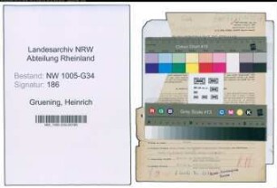 Entnazifizierung Heinrich Gruening , geb. 18.07.1897 (Arzt)