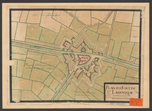Plan du Fort de LaKenoque du gouuernement D'Ipres